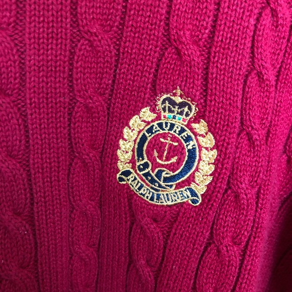 ⚡️SOLD Vintage RL Red Knitted Turtleneck - Picture 4 of 6